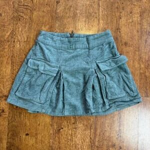 Wild Fable dusty blue corduroy mini skirt with cargo pockets
